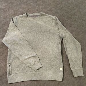 COPY - Vuori mens Gray Crew Neck Sweater